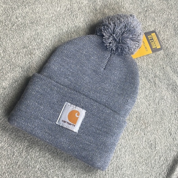 Carhartt Accessories - - ✖️NEW STOCK ⭐️ BLUE SLATE POM CARHARTT  hat …NEW